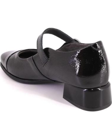 PITILLOS 10813 BLACK PATENT LEATHER MARY JANES WITH BUCKLE NEGRO