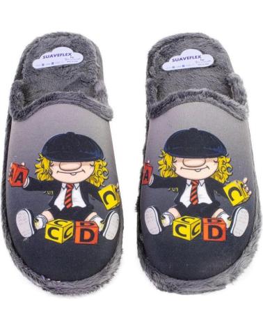SUAVEFLEX 200-ACDC GREY SLIPPERS GRIS