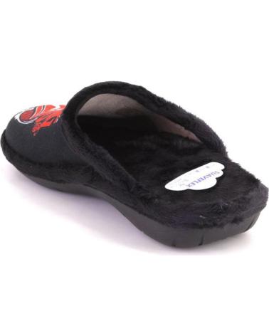 SUAVEFLEX 200-ROLLING BLACK SLIPPERS NEGRO