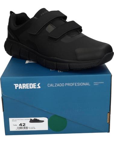 PAREDES SCARPE PROFESSIONALI NERE CON CHIUSURA IN VELCRO NEGRO