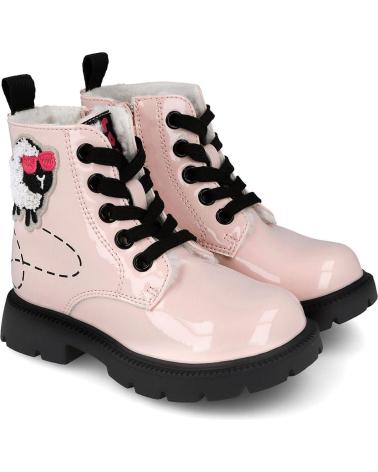 BOTAS GARVALIN MATILDE 251342 ROSADO CON DETALLE OVEJA ROSAB032