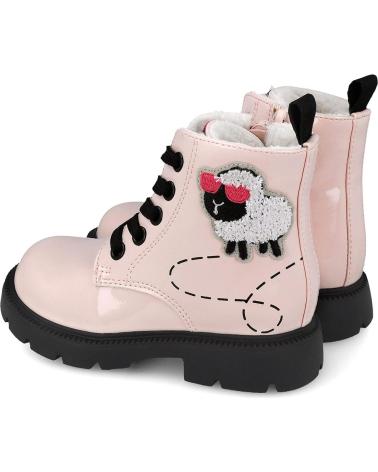 BOTAS GARVALIN MATILDE 251342 ROSADO CON DETALLE OVEJA ROSAB032