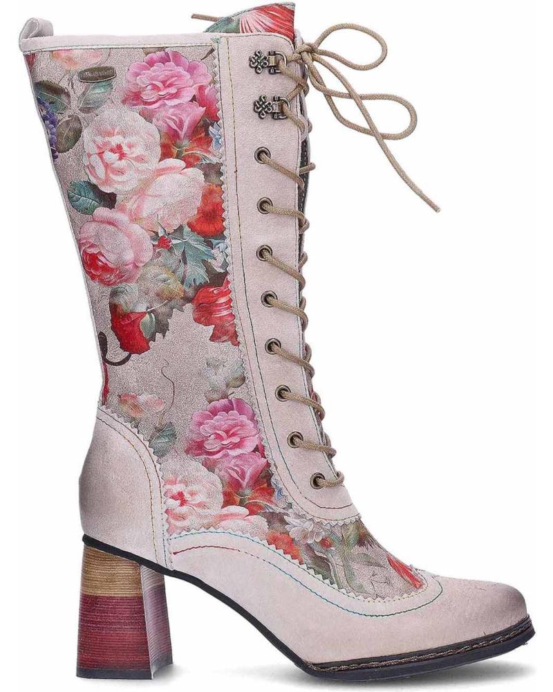 LAURA VITA STIVALI IDCANO07 FIORI BEIGE BEIGE