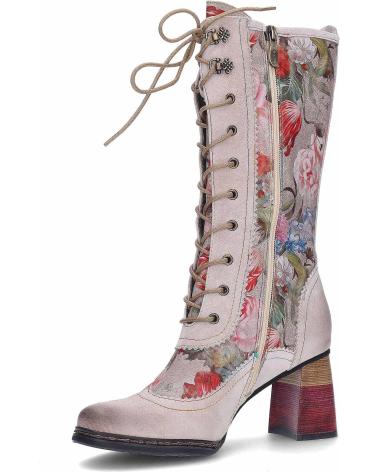 LAURA VITA STIVALI IDCANO07 FIORI BEIGE BEIGE