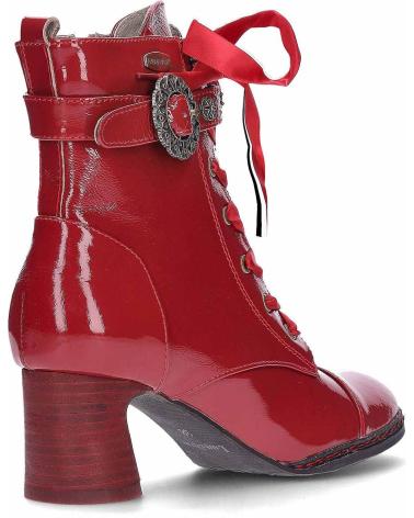 BOTTINES LAURA VITA INCAO 10 ROUGE VERNI ROJO