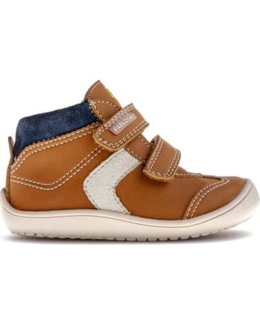 PABLOSKY BAREFOOT KINDERSNEAKER 064284 LEDER BRAUN MARRóN