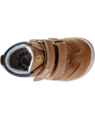 PABLOSKY BAREFOOT KINDERSNEAKER 064284 LEDER BRAUN MARRóN