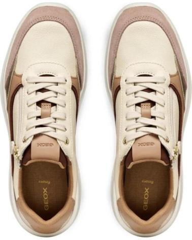 GEOX PLUMERY D56YNE SNEAKER BEIGE BEIGE