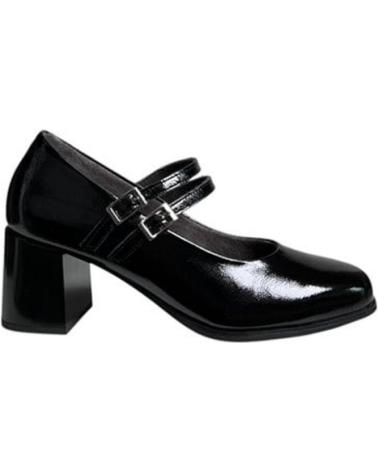 SAPATOS DE SALTO PITILLOS 10831 PRETOS COM TIRAS E FIVELAS NEGRO