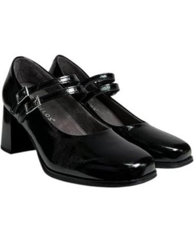 SAPATOS DE SALTO PITILLOS 10831 PRETOS COM TIRAS E FIVELAS NEGRO