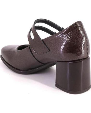 SAPATOS DE SALTO PITILLOS 10831 BORDÔ COM TIRAS E FIVELAS ROJO
