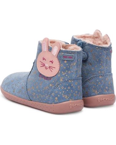 STIVALI BAREFOOT GARVALIN 251302 BLU CON DESIGN CONIGLIO AZUL