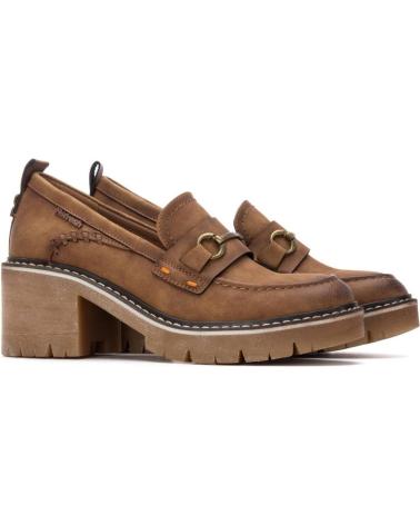 REFRESH MOCASSINS 172908 CAMEL COM SALTO ROBUSTO CAMEL