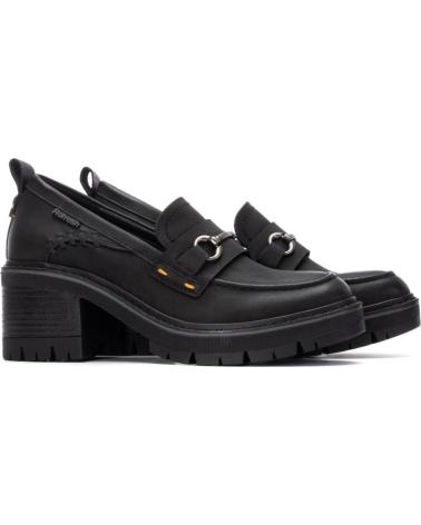 REFRESH MOCASSINS 172908 PRETOS COM SALTO ROBUSTO NEGRO