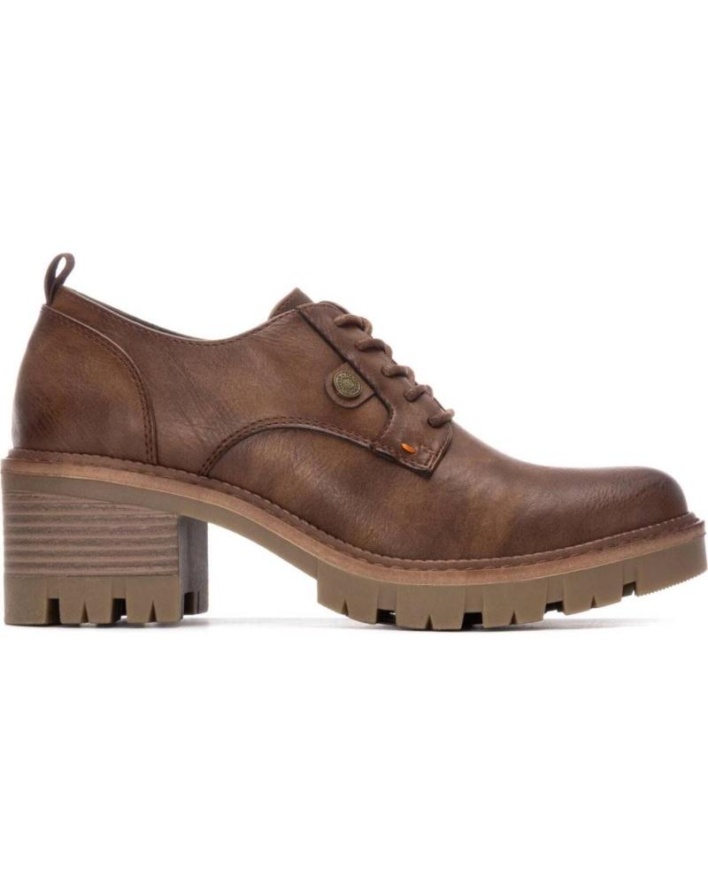 CHAUSSURE OXFORD REFRESH 172912 CAMEL AVEC SEMELLE CRANTÉE CAMEL