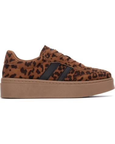 SAPATILHAS PLATAFORMA REFRESH 172944 CAMEL ESTAMPADO ANIMAL CAMEL
