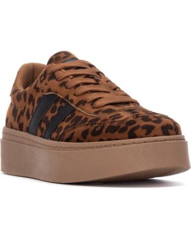 PLATEAU-SNEAKER REFRESH 172944 CAMEL ANIMAL PRINT CAMEL
