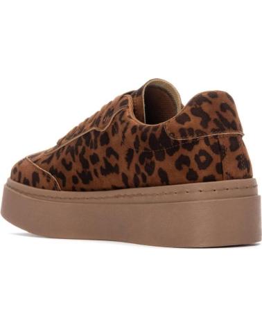 PLATEAU-SNEAKER REFRESH 172944 CAMEL ANIMAL PRINT CAMEL