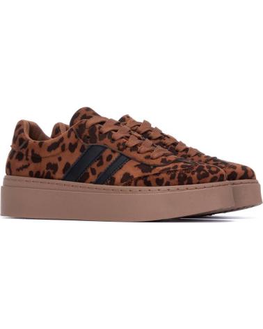PLATEAU-SNEAKER REFRESH 172944 CAMEL ANIMAL PRINT CAMEL