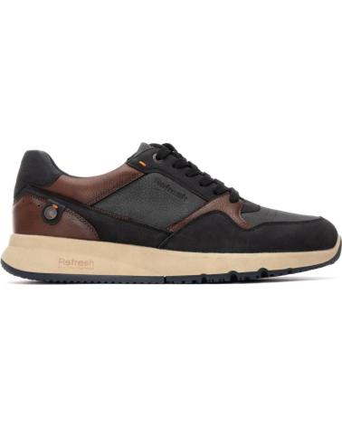 SAPATILHAS CASUAIS REFRESH 173049 PRETO NEGRO