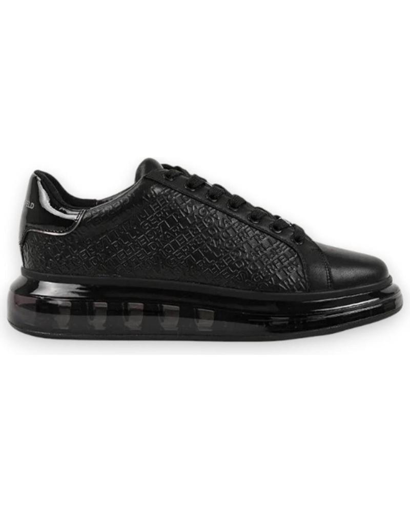 SNEAKERS KARL LAGERFELD KAPRI KUSHION EMBOSS REPEAT LO LACE NERE NEGRO