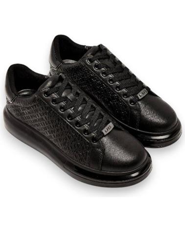 SNEAKERS KARL LAGERFELD KAPRI KUSHION EMBOSS REPEAT LO LACE NERE NEGRO