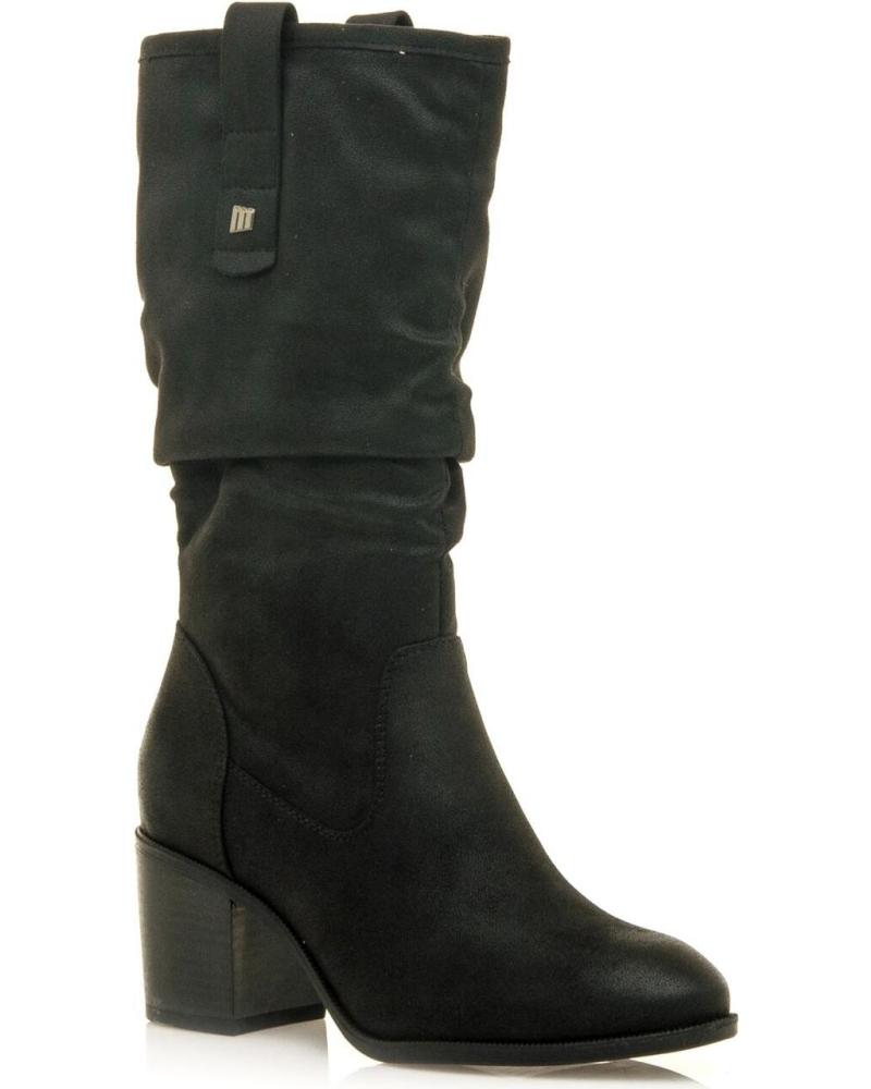 MTNG BOTA 59357 MARRÓN CON FRUNCIDO Y TACÓN VARIOS COLORES