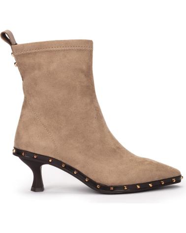 PEDRO MIRALLES BOTTINE 29565 AVEC TALON SCULPTURAL ET CLOUS MARRON MARRóN