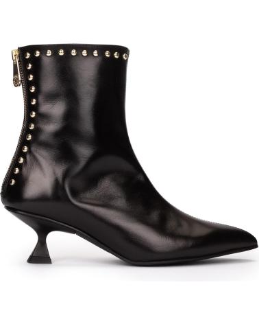 BOTTINE PEDRO MIRALLES 29397 NOIRE À CLOUS ET TALON SCULPTURAL NEGRO