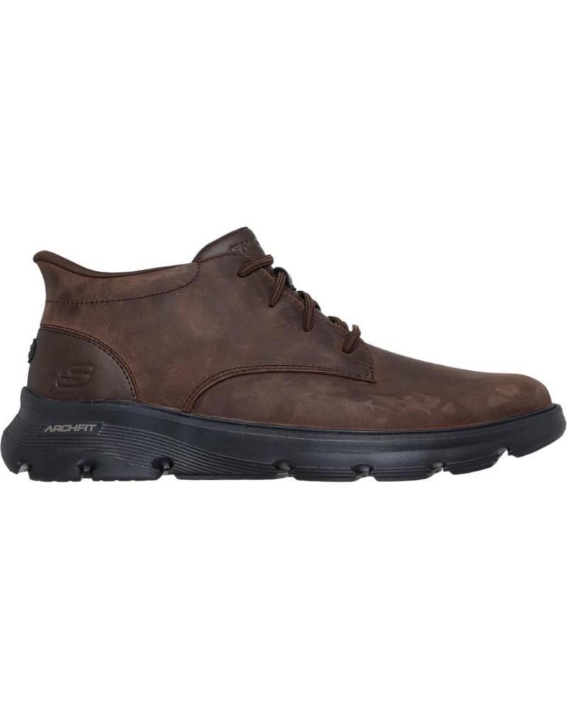 SKECHERS ARCH FIT GARZA RIDLEY 205514-COC - BOTAS CASTANHAS MARRóN