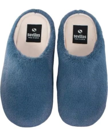 SEVILLAS CHAUSSONS D´INTÉRIEUR 21422 EN PELUCHE BLEU MARINE MARINO