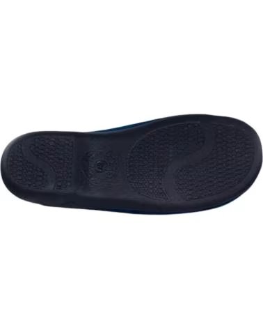 SEVILLAS CLOSED WARM HOUSE SLIPPERS Z4SE NAVY BLUE MARINO
