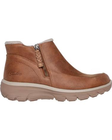 SKECHERS BOTINS RELAXED FIT EASY GOING INTL COURO CASTANHO MARRóN