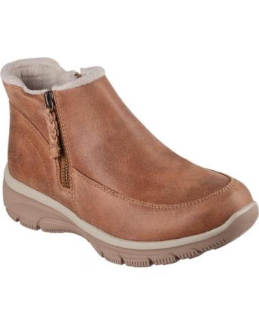 SKECHERS BOTINS RELAXED FIT EASY GOING INTL COURO CASTANHO MARRóN