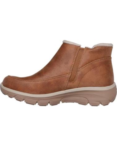 SKECHERS BOTINS RELAXED FIT EASY GOING INTL COURO CASTANHO MARRóN