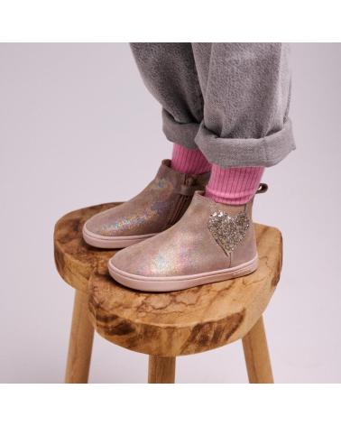 STIVALETTO GIOSEPPO ROSA CON CUORE GLITTERATO PRIMI PASSI | RIF. 76223 ROSA
