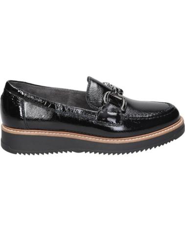 MOCASSINS PITILLOS 10760 PRETOS DE VERNIZ COM FIVELA E PLATAFORMA NEGRO