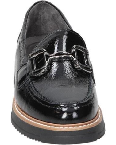 MOCASSINS PITILLOS 10760 PRETOS DE VERNIZ COM FIVELA E PLATAFORMA NEGRO
