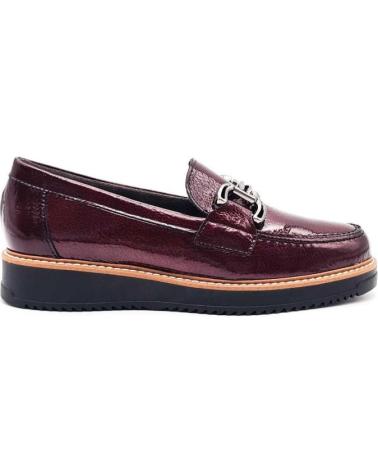 MOCASSINS PITILLOS 10760 EM COURO BORDÔ VERMELHO ROJO