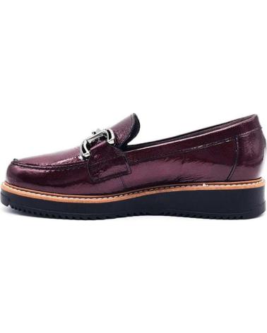 MOCASSINS PITILLOS 10760 EM COURO BORDÔ VERMELHO ROJO