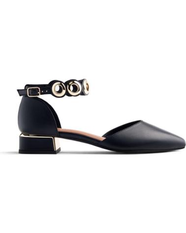 GIOSEPPO CASUAL SHOES 76012 BLACK WITH METALLIC RING STRAP NEGRO