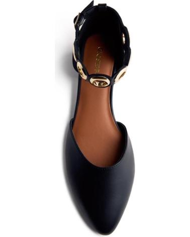GIOSEPPO ZAPATOS CASUAL 76012 NEGRO CON CORREA DE ANILLOS METÁLICOS NEGRO