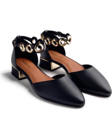 GIOSEPPO ZAPATOS CASUAL 76012 NEGRO CON CORREA DE ANILLOS METÁLICOS NEGRO