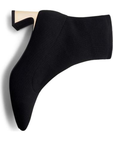 BOTTINES NOIRES GIOSEPPO 76720 À TALON GÉOMÉTRIQUE DORÉ NEGRO