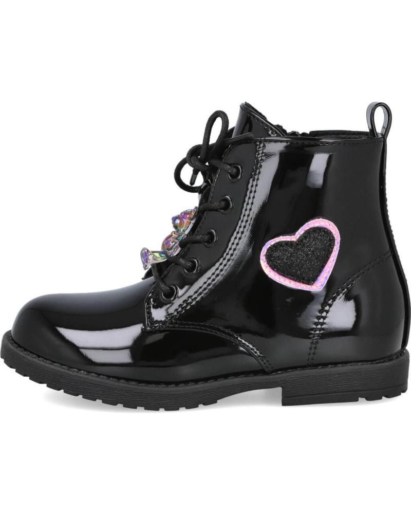L&R SHOES BOTAS ETIKA 10619 NEGRAS CON CORAZÓN NEGRO