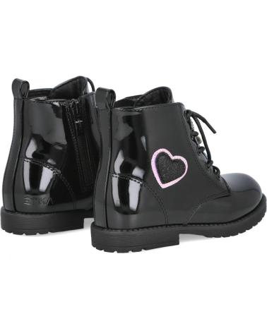 L&R SHOES BOTAS ETIKA 10619 NEGRAS CON CORAZÓN NEGRO