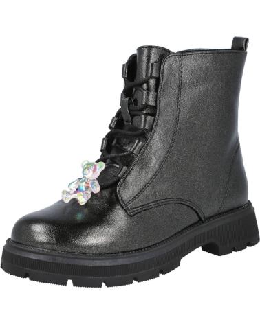 L&R SHOES BOTAS ETIKA 10621 NEGRAS CON CADENAS DECORATIVAS NEGRO