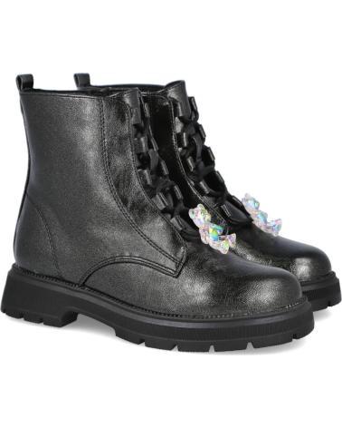 L&R SHOES BOTAS ETIKA 10621 NEGRAS CON CADENAS DECORATIVAS NEGRO