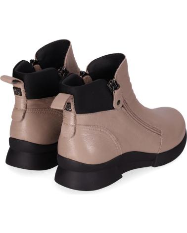 BOTA CHIKA10 RE JACARANDA 01 TAUPE COM ZÍPER TAUPE-TAUPE