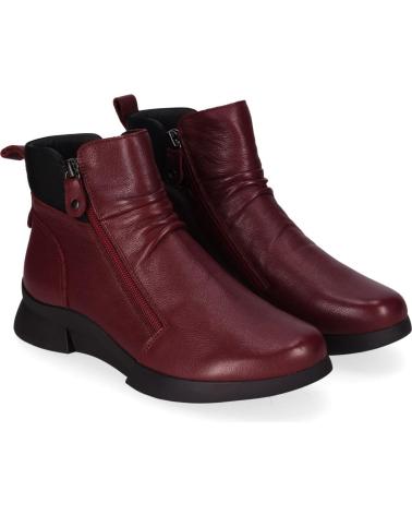 BOTA CHIKA10 RE JACARANDA 01 BORGONHA COM ZÍPER BURDEOS-BURGUNDY